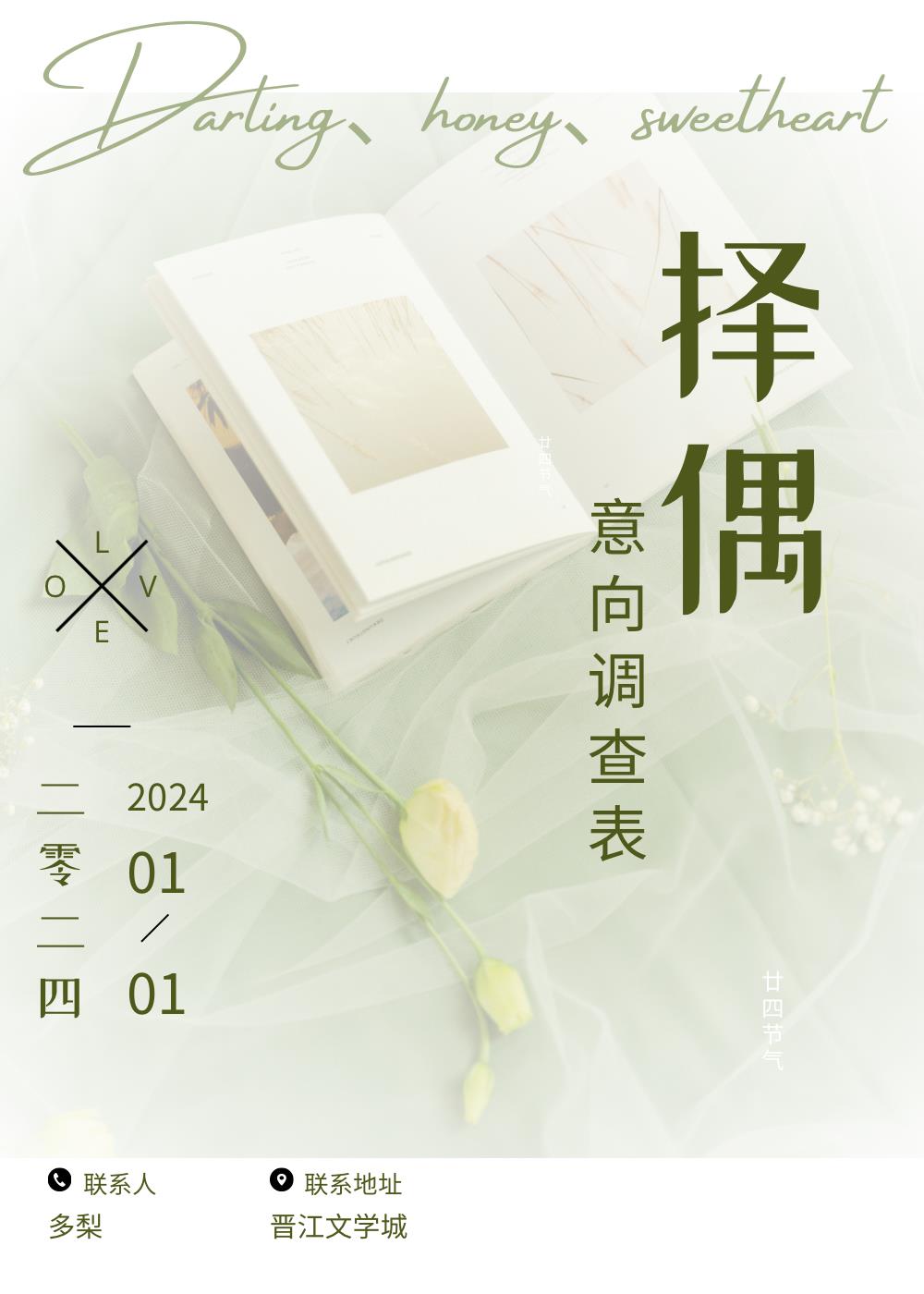 择偶意向调查表多梨txt